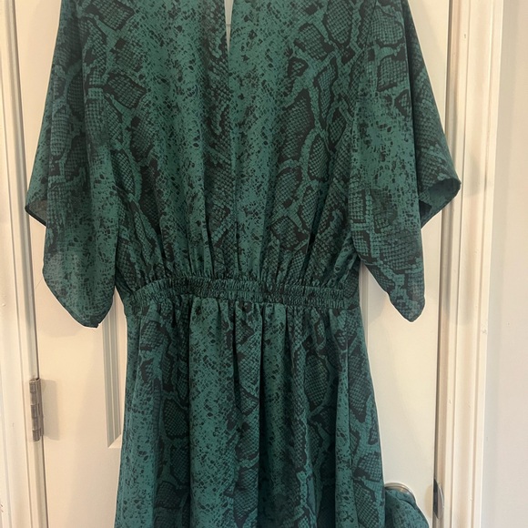 Buddy Love Green Snake Print Mini Dress - Picture 6 of 7